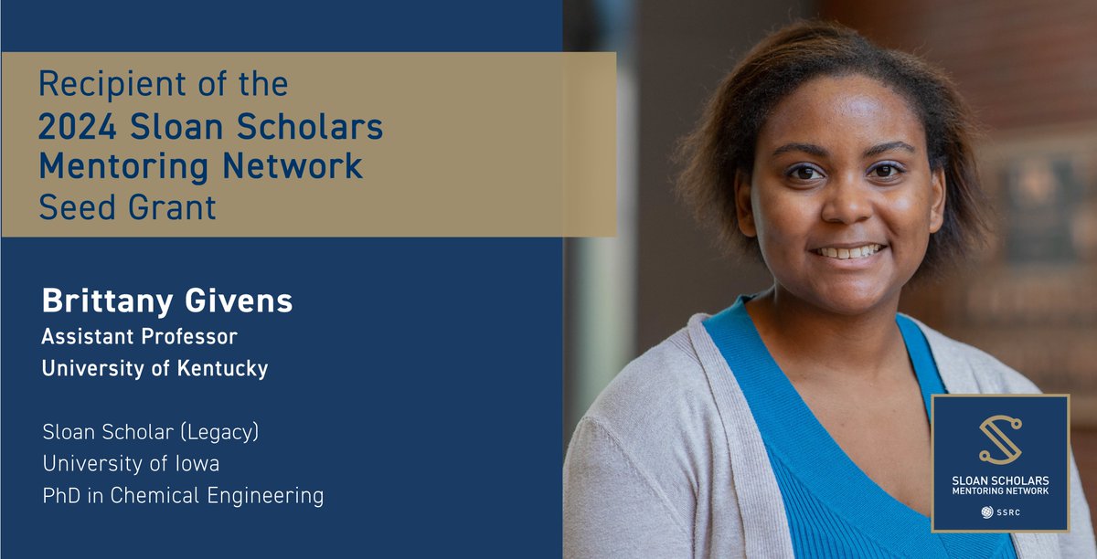 Sloan Scholars Mentoring Network (@sloannetwork) on Twitter photo #SSMNGrants spotlight: Dr. Brittany Givens' lab (<a href="/StartWithGivens/">Brittany Givens Rassoolkhani, PhD</a>) is developing a long-acting treatment for postoperative pain. The result could eliminate the need for addictive opioids.
🔎 2025 grants are available for Sloan Scholar alumni! Apply today: sloan-scholars.ssrc.org/page/grant-pro… #SSMNGrants spotlight: Dr. Brittany Givens' lab (<a href="/StartWithGivens/">Brittany Givens Rassoolkhani, PhD</a>) is developing a long-acting treatment for postoperative pain. The result could eliminate the need for addictive opioids.
🔎 2025 grants are available for Sloan Scholar alumni! Apply today: sloan-scholars.ssrc.org/page/grant-pro…