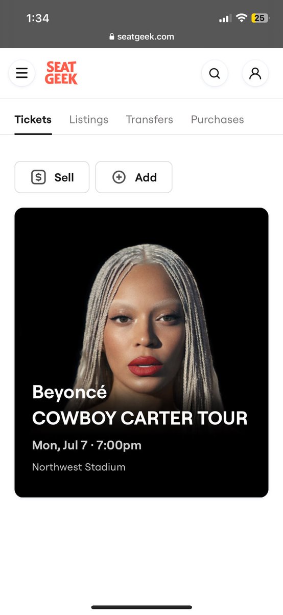 Update: <a href="/SeatGeek/">SeatGeek</a> and I have made up 😂 see y’all in DC🤠

#CowboyCarterWorldTour #seatgeek #presale #washingtonhive