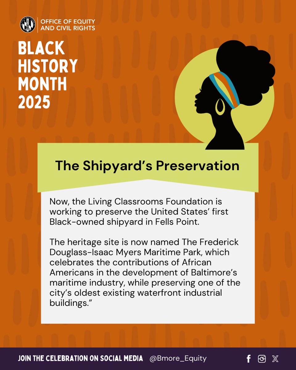 DID YOU KNOW⁉️ In 1866, Isaac Myers and 15 Black men founded the Chesapeake Marine Railway and Dry Dock Company in Baltimore—the first Black-owned shipyard in the U.S.

Myer’s legacy reminds us of the power of collective action and economic empowerment. 

#OECRBlackHistoryMonth