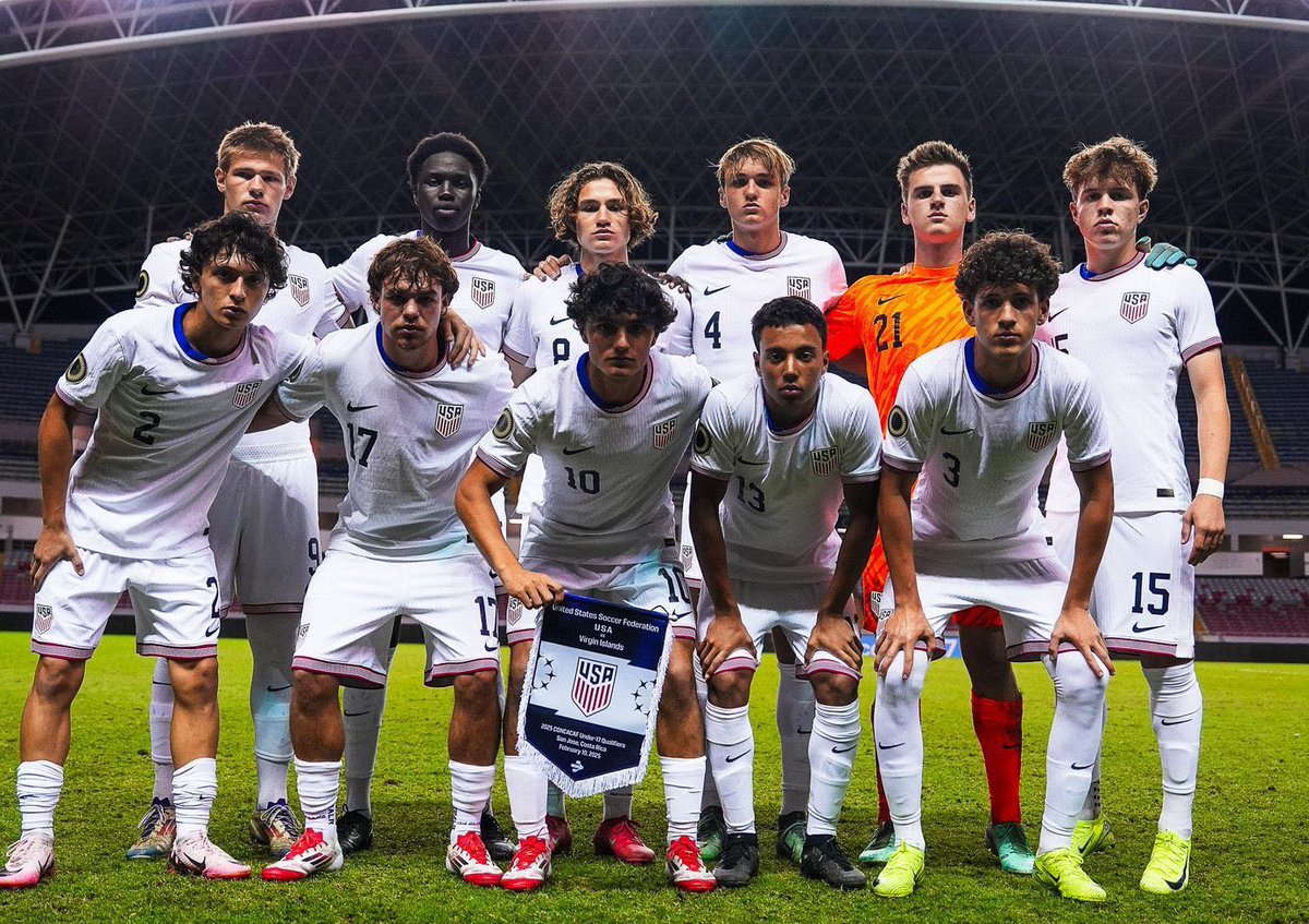 sellamasoccer's tweet photo. EEUU Sub-17 ha comenzado el #CU17 clasificatorio para el Mundial juvenil de la categoría aplastando por 22-0 a Islas Vírgenes. Paliza histórica. Es la mayor goleada de los Yanks en cualquier previa.

El delantero Chase Adams, de la academia de #Crew96, anotó 10 goles ayer. #USYNT https://t.co/ow0240O9xi