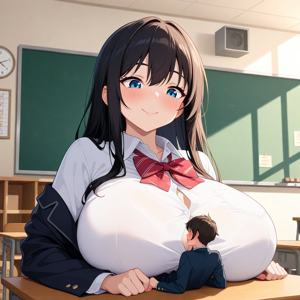 MauGts's tweet photo. #giantess #AI #pixai #pixaiart #miniguy #miniboy #size_difference #sizedifference #Sizetwitter #bigbreasts #gts #macrophilia https://t.co/2Jp81jv174