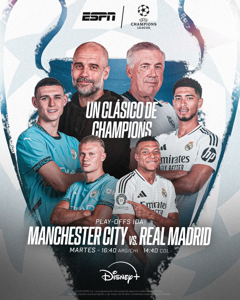 diegalco's tweet photo. Comienzan los Play-offs en la UEFA #ChampionsLeague y tendremos una FINAL ANTICIPADA entre dos CANDIDATAZOS al título 🔥

🇳🇴Erling Haaland 🆚 Kylian Mbappé 🇫🇷

📅  Martes - 16:40 ARG/CHI 14:40 COL

#ComunicacionDigitalTv 
#uefachampionsleague 
#ChampionsLeague2025 https://t.co/x2lSnNGtVS