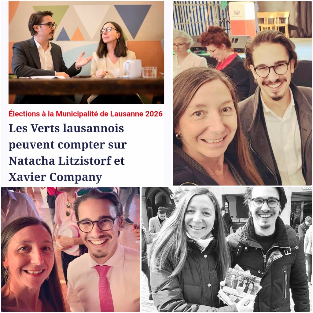 Les Vert·e·s Lausannois·es sont ravi·e·s de pouvoir compter sur Natacha Litzistorf et Xavier Company ainsi que sur nos 24 élu·e·s au Conseil communal, nos membres et sympathisant·e·s. 🌻
Que l'année électorale démarre ! 💪🌍✊
📰 L'interview <a href="/24heuresch/">24 heures</a> 👇 24heures.ch/municipalite-l…