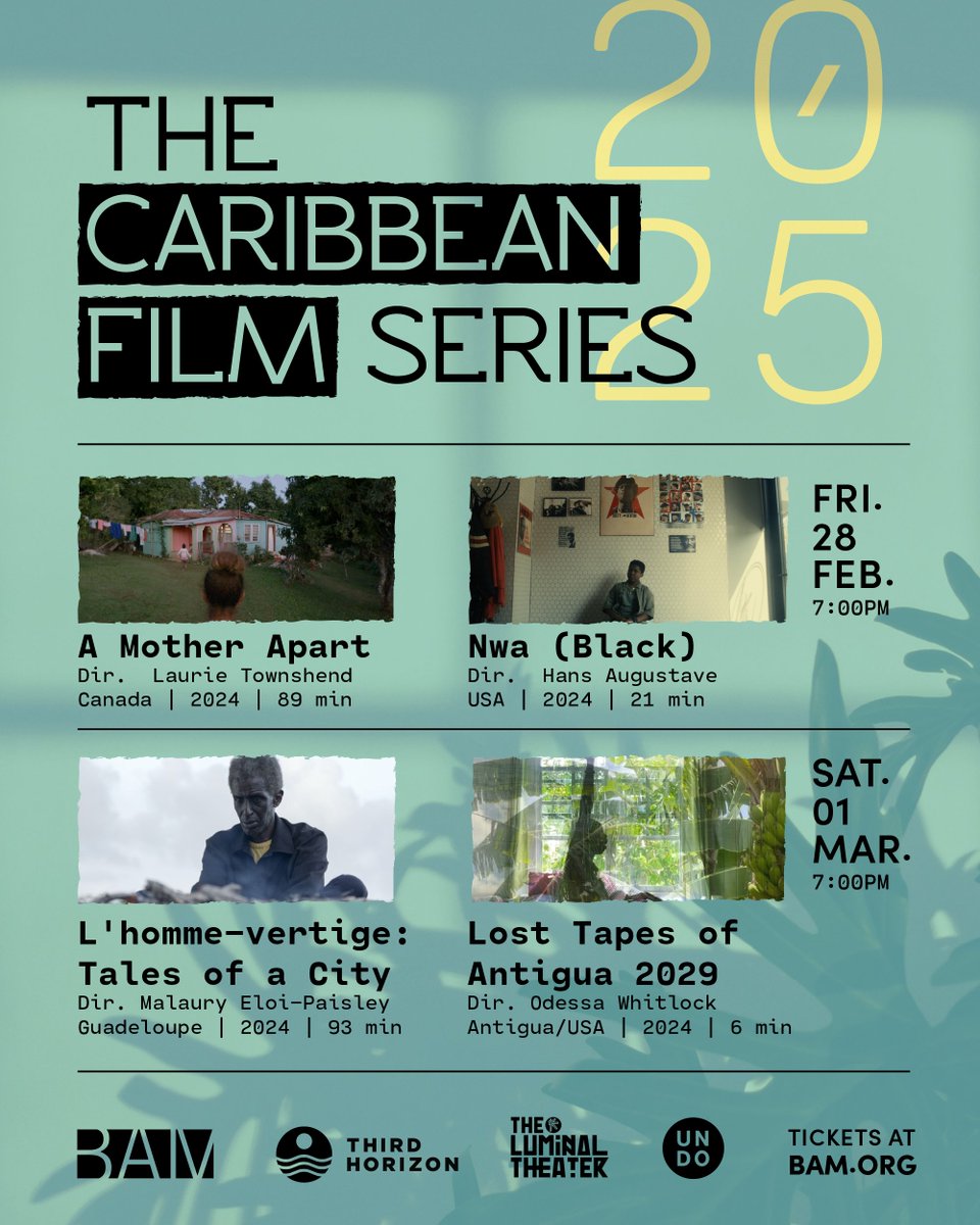 We’re back for our 10th year of CFS at <a href="/BAMfilmBrooklyn/">BAM Film</a>. On 2/28th and 3/1, join us for a program of films exploring the complexity of Caribbean parenthood &amp; the region’s ever-changing landscapes. 

Presented alongside <a href="/LuminalTheater/">The Luminal Theater</a> <a href="/UnionDocs/">UnionDocs</a> 

RSVP 🔗 bam.org/film/2025/cari…