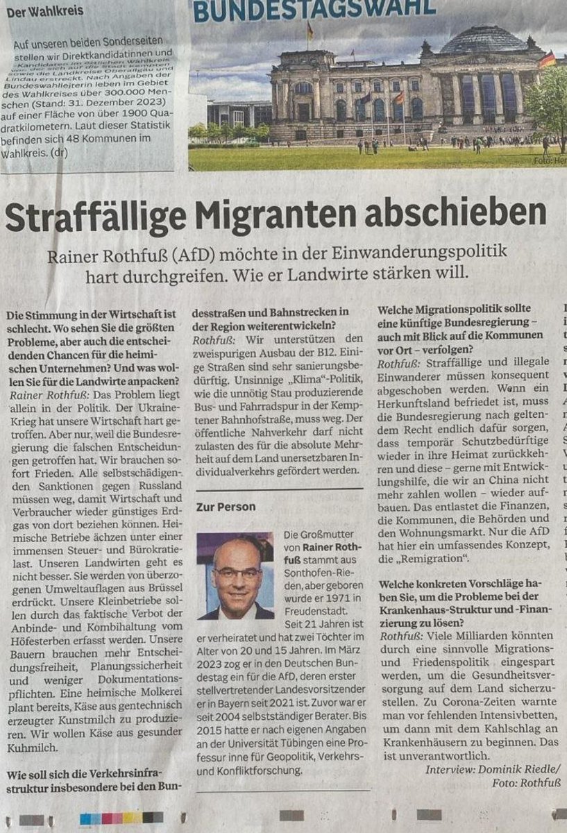 "Remigration" - auch das "Unwort des Jahres 2023" fand seinen gebührenden Platz 😎

Zum Google-Recherchieren meiner Professur an der Universität Tübingen fehlte dem Journalisten aber offensichtlich die Zeit...: "nach eigenen Angaben", als gäbe es daran Zweifel... 🤡🙈

Quelle: