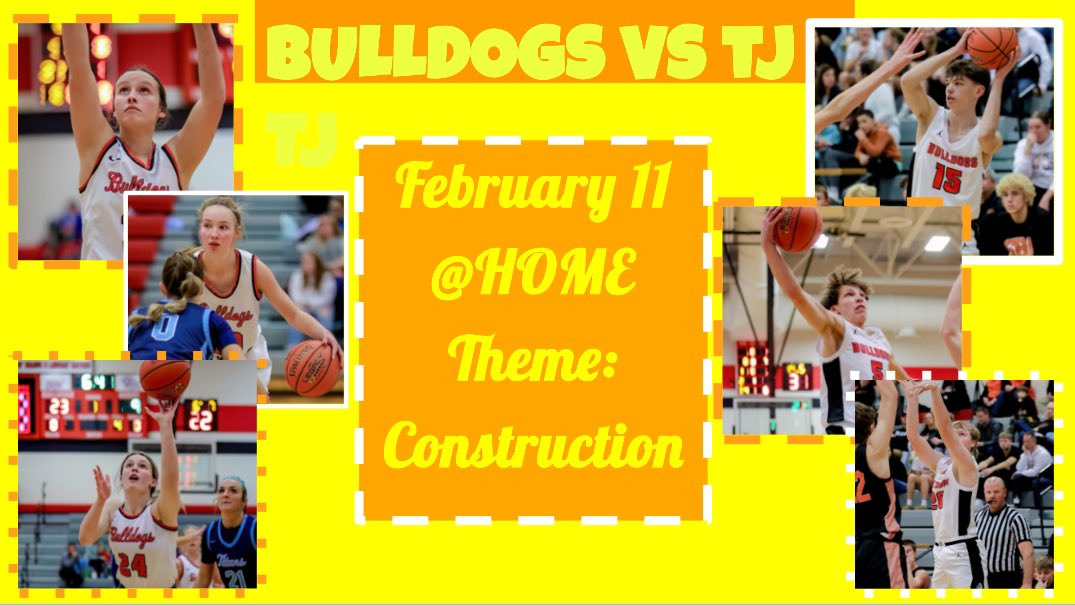 GAME DAYYYY!!! Tonight’s theme is construction! So put on your hard hat and bring your tools because it’s time to get to work! The season is coming to an end soon so show up and show out for them dogs! #Construction #BulldogNation #HardWork #GameTime