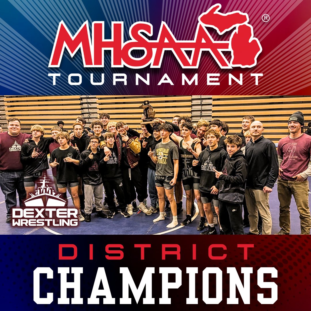 Your Dreadnaught DISTRICT CHAMPION wrestlers take on Regionals on Wednesday at Northville! 🤼‍♂️