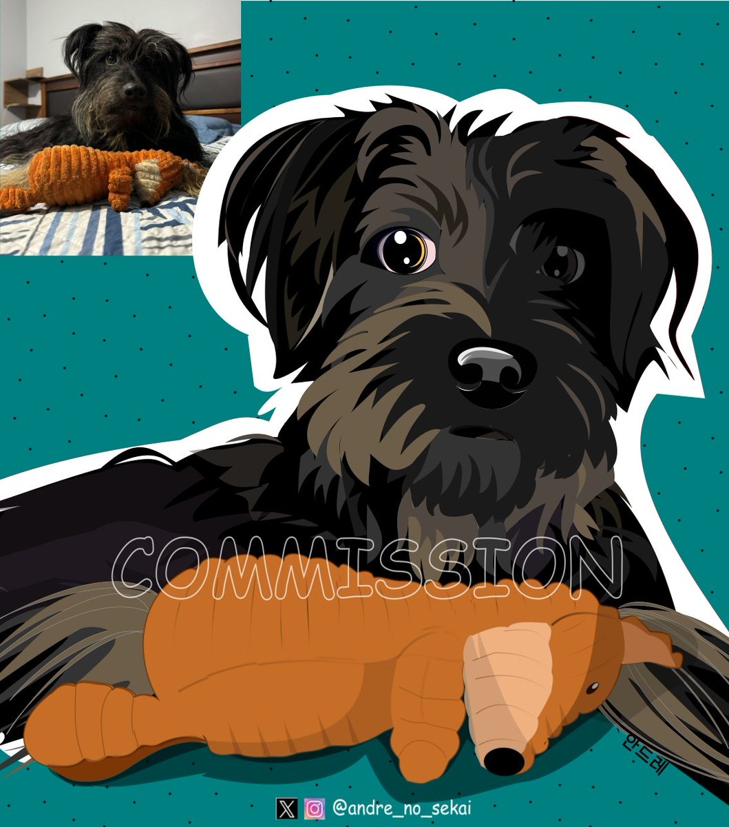 andre_no_sekai's tweet photo. ✨Special PFP✨😊
 I really enjoyed drawing this little dog.... 

✨Give me many  💖💖💖
✨RT’s are very very appreciated!!! 
✨Follow me for more 👉👈😊

#illustration  #イラスト #ゆるいイラスト #commissionsopen https://t.co/1Wwqgqj6sh