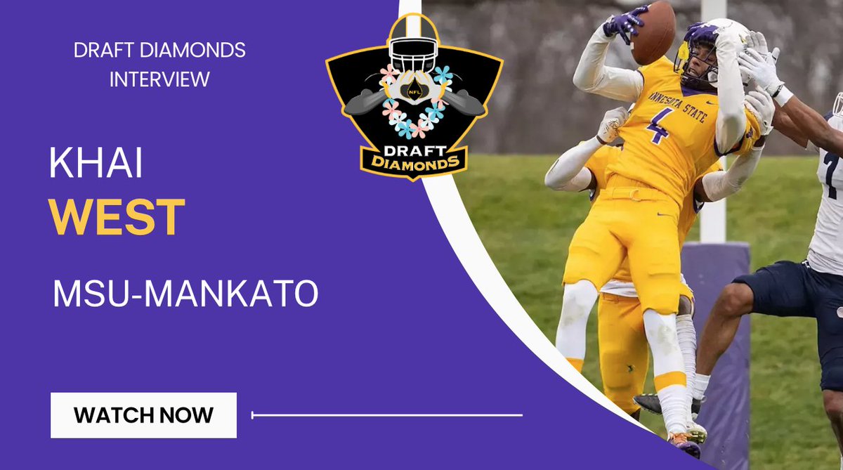 Khai West, DB, Minnesota State-Mankato | 2025 NFL Draft Prospect Zoom Interview  nfldraftdiamonds.com/2025/02/khai-w… #NFLDraft