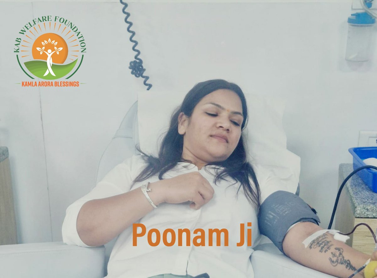 Inspiring Women to Save Lives! 🌸🩸

Gratitude to Poonam Ji for leading by example with her life-saving blood donation. kabwelfarefoundation.org

#WomenChangeMakers #DonateBloodSaveLives #KABWelfareFoundation #MrSmiley #BlessedBhawna #BeTheDifference #BloodDonationDrive #SDGs