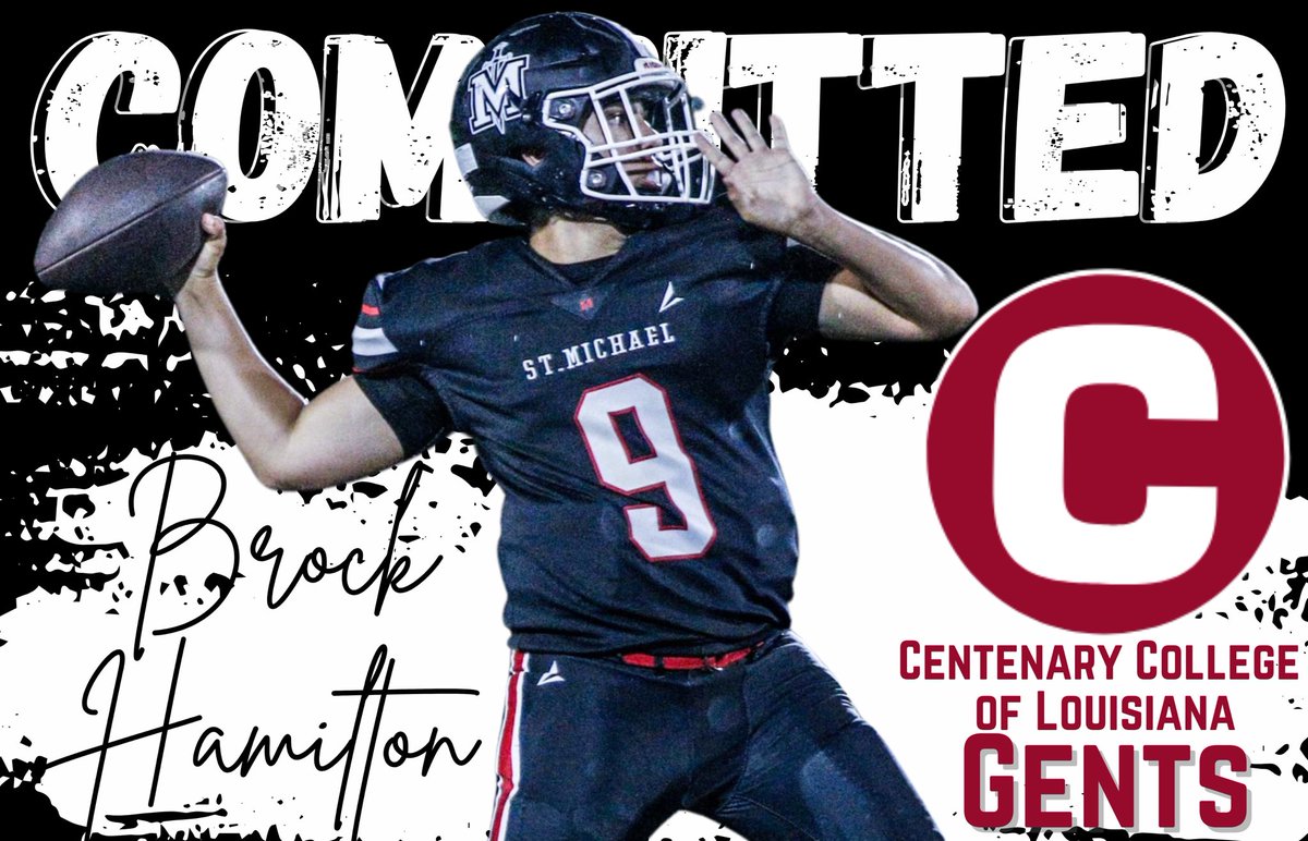 brockhami9's tweet photo. #AGTG I am blessed to announce that I am 1000% committed to Centenary College. @Gents_Football. Huge thank you to my family, coaches, and teammates who have helped me along the way and I am ready to work on and off the field #GoGents 
@Z_Leger @CoachWudtee @_SMHSFootball https://t.co/bHiELv27G7