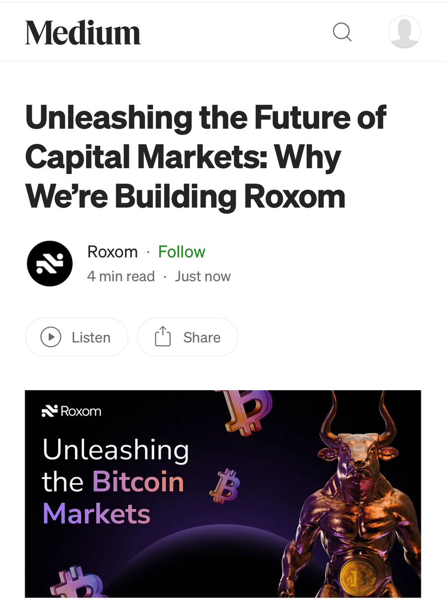 Starting tomorrow, big things are coming. We're building what we believe is the most disruptive bitcoin platform in recent times. But before anything else, we want to share why we're doing this.

"We're building Roxom for you and we hope you enjoy it as much as we do" 🚀

– Borja