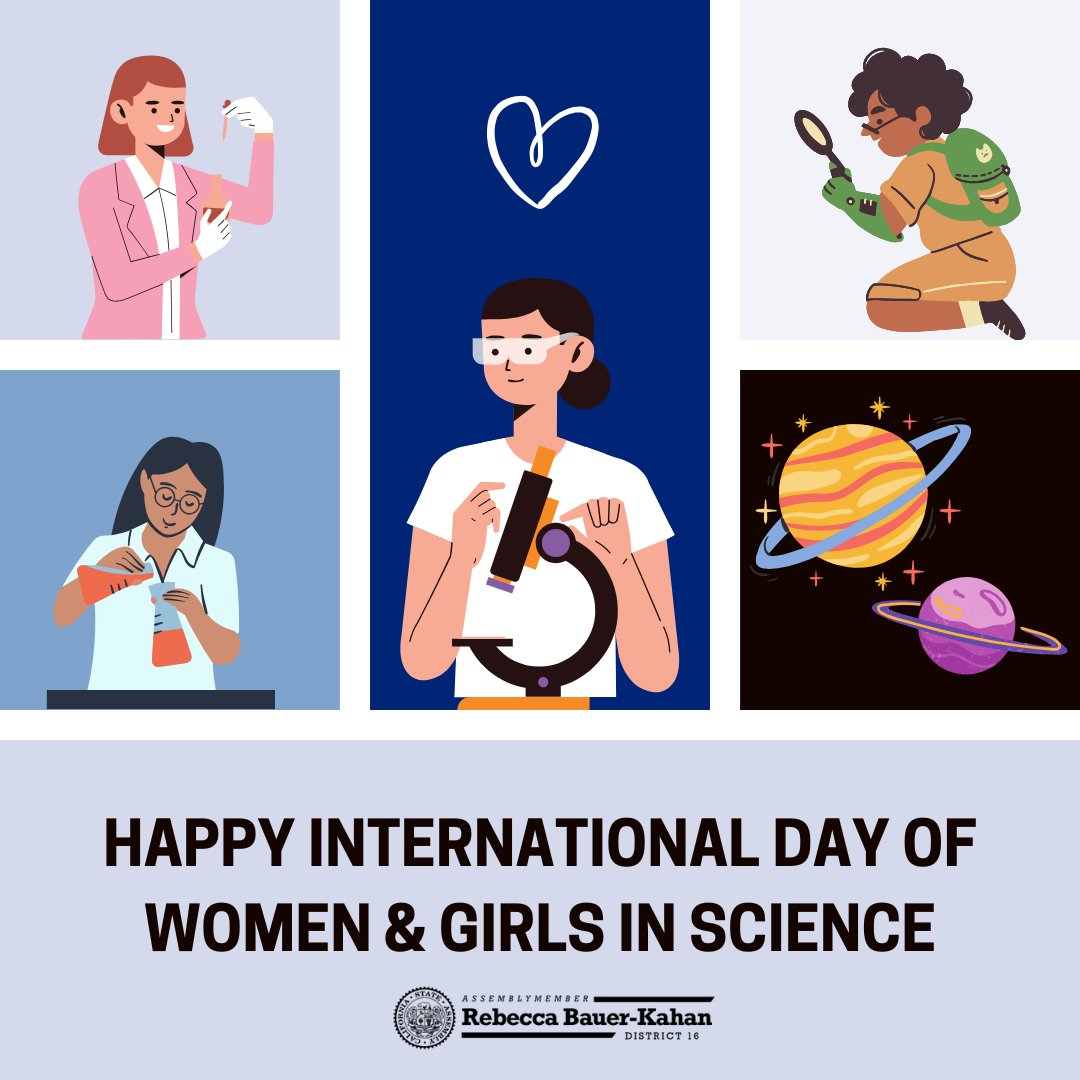 On International Day of Women &amp; Girls in Science, we celebrate the brilliant minds shaping the future in Assembly District 16! Women and girls in our community are driving progress every day. Let’s continue to uplift and support the next generation of scientists! #WomenInScience