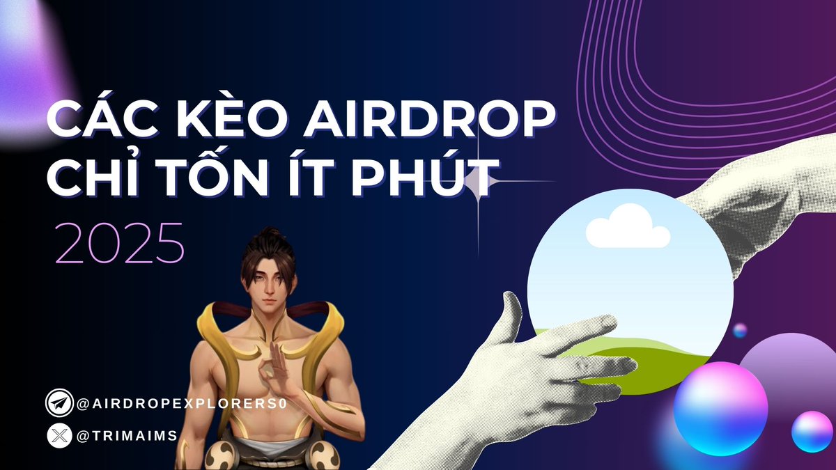 🧪List các kèo Airdrop chỉ mất ít phúc  ( không chỉ nhanh mà còn tiềm năng)

🫨Mình đã tổng hợp các kèo testnet và airdrop làm cực kì nhanh cho mọi người chỉ mất chưa đầy ít phút đã xong một dự án nên đừng bỏ qua nhé

Danh sách kèo👇