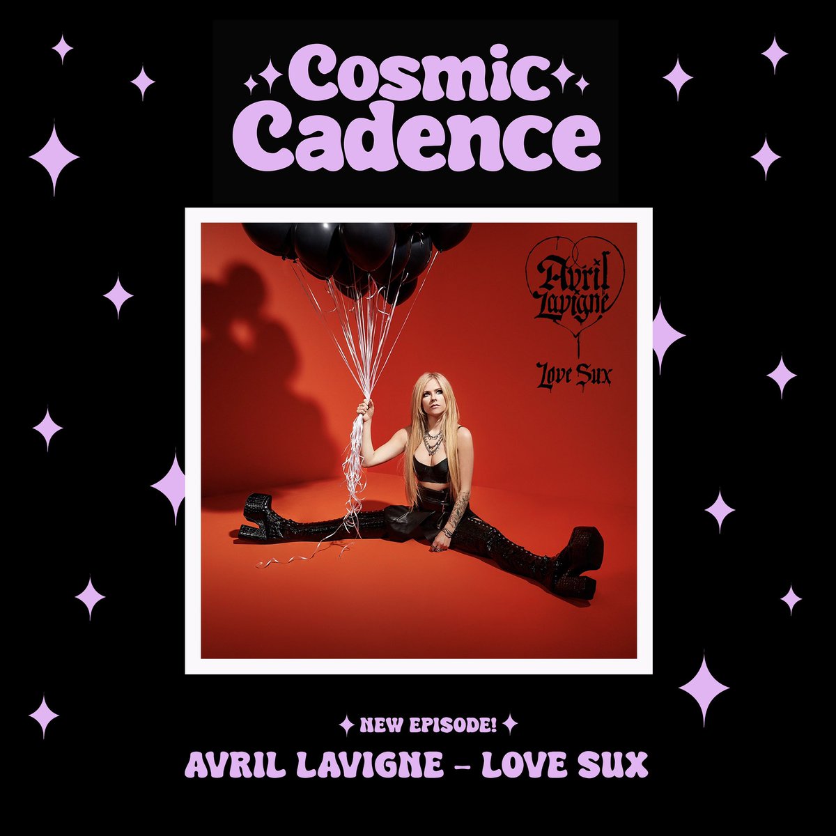 We’re talking about @avrillavigne’s pop-punk fueled album, Love Sux this week! Listen to discover the album’s astrological big 3

linktr.ee/cosmiccadencep…

#avrillavigne #lovesux #valentinesday #astrology #astrologypodcast #musicpodcast