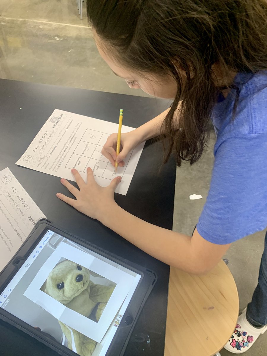 Thanks to a <a href="/HaysCISD/">Hays CISD</a> Education Foundation grant, “Picture This”, CES Photography Club had its first meeting! Photographers played Photo Bingo to learn how to “frame” their photos. #photographyclub #artmatters <a href="/HaysFineArts/">Hays CISD Fine Arts</a>