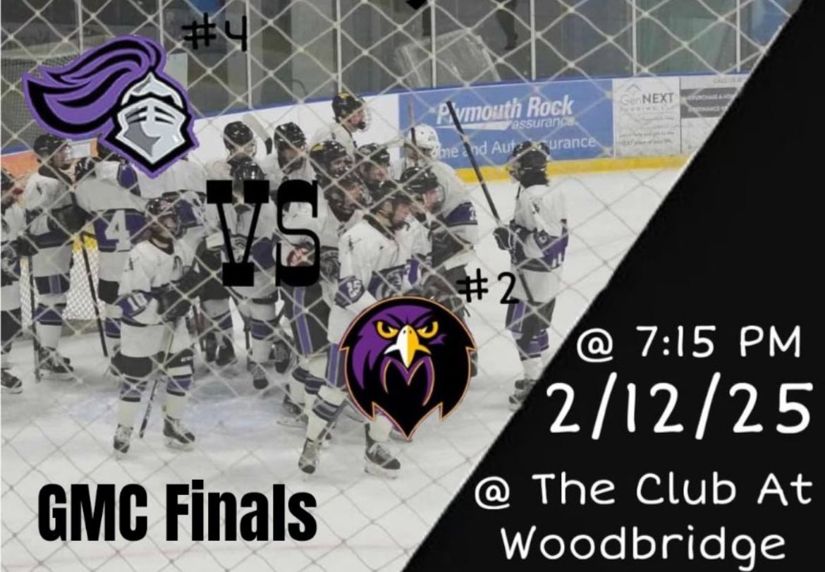 GMC Finals tomorrow at 7:15 at The Club at Woodbridge! 🏒⚔️ <a href="/DiMino_AD/">Dan DiMino</a> @OBSupCittadino <a href="/OBJuniorKnight1/">Old Bridge Jr Knights</a> <a href="/OldBridgeTPS/">The Bridge</a> <a href="/obhs_announce/">OBHS Announcements</a>