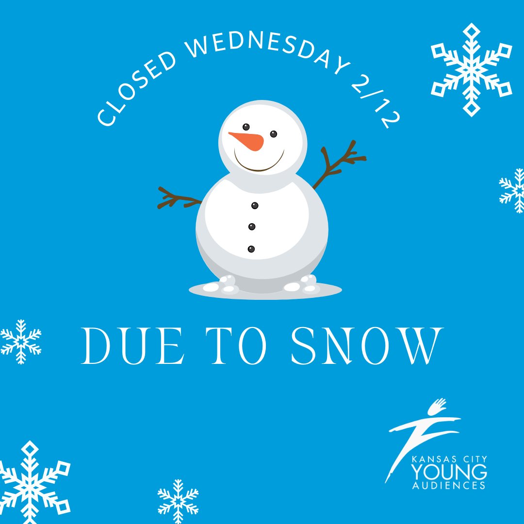 KCYA will be closed on Wednesday, February 12th due to snow. Stay safe and warm!