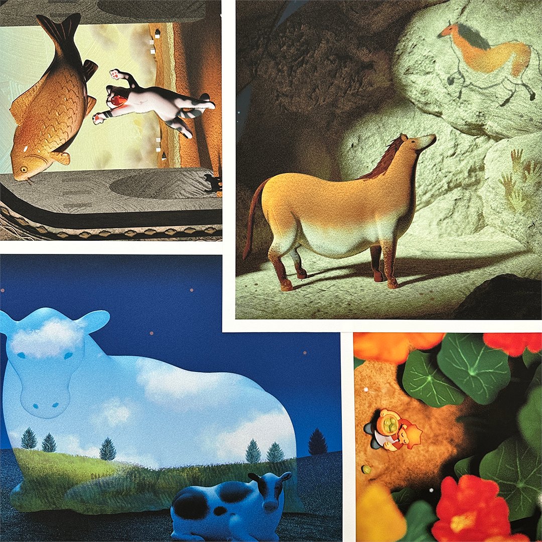 🚨NEW PRINT ALERT!🚨

🐎🎶From the music making animator and illustrator <a href="/everydaylouie/">Louie Zong (on bluesky now)</a> You can now bring home a very cool print!

🐟 bit.ly/LouieZong_Prin…

#louiezong #ghostduet #indiemusic #artistsoninstagram #artprints #3Dart
