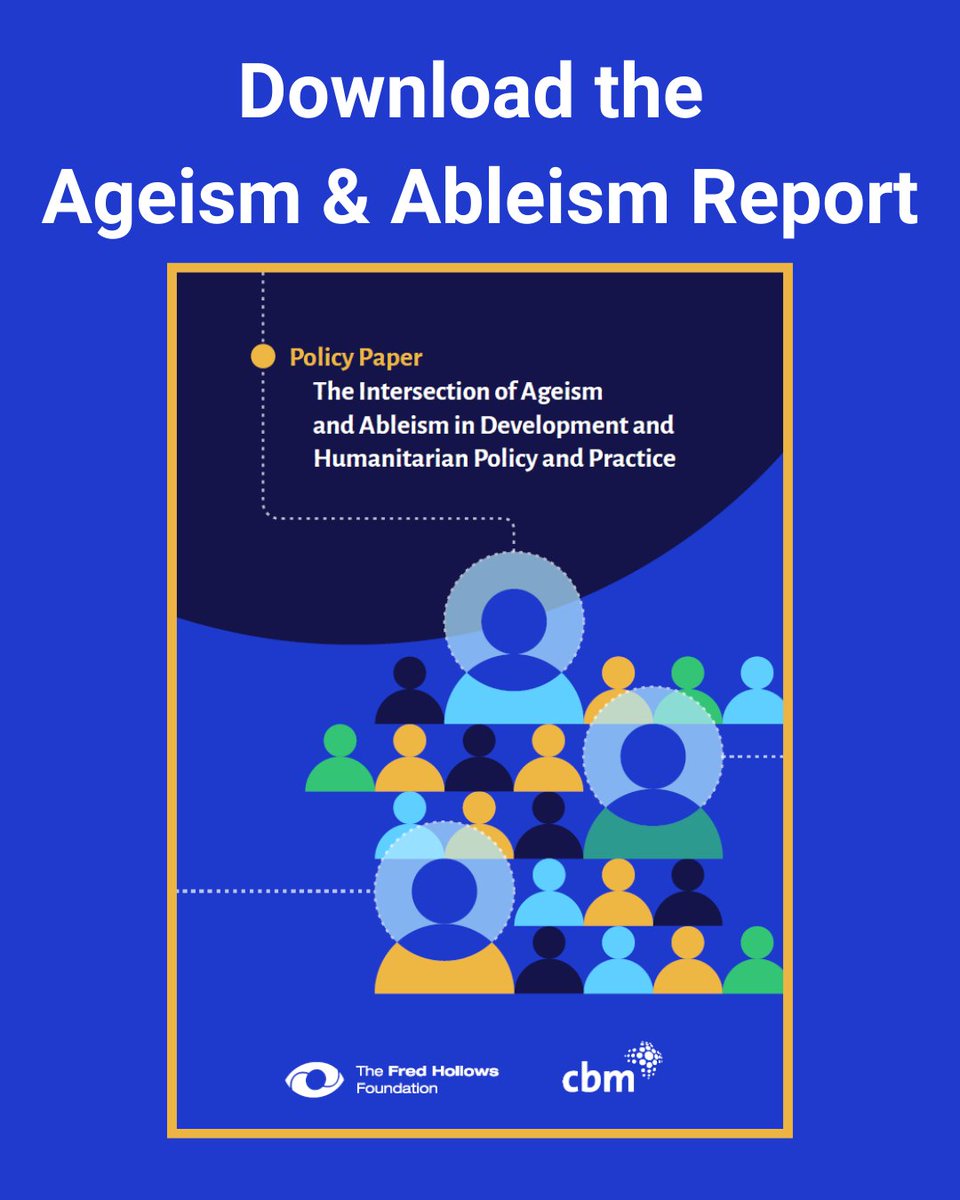 CBM Australia (@cbmaustralia) on Twitter photo 🚨 New research alert! 🚨
Older people with disabilities are being left behind in humanitarian & development responses due to ageism + ableism. Our joint report with <a href="/FredHollows/">Fred Hollows</a> exposes the gaps & calls for urgent change.
Read more bit.ly/41aRwvK
#Ageism #Ableism 🚨 New research alert! 🚨
Older people with disabilities are being left behind in humanitarian & development responses due to ageism + ableism. Our joint report with <a href="/FredHollows/">Fred Hollows</a> exposes the gaps & calls for urgent change.
Read more bit.ly/41aRwvK
#Ageism #Ableism