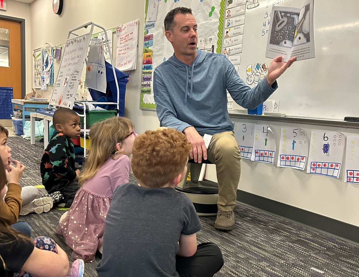 BBurgEdFdn's tweet photo. TODAY is the FIRST Annual Indiana Public Education Foundation Day!  To CELEBRATE, look at all of these smiling faces who benefit from the Real Men Read program funded by BEF and presented by LeBlanc Nettles Law and @BoultonInjury with a special grant this year from @CenterPoint. https://t.co/wojDHeefll