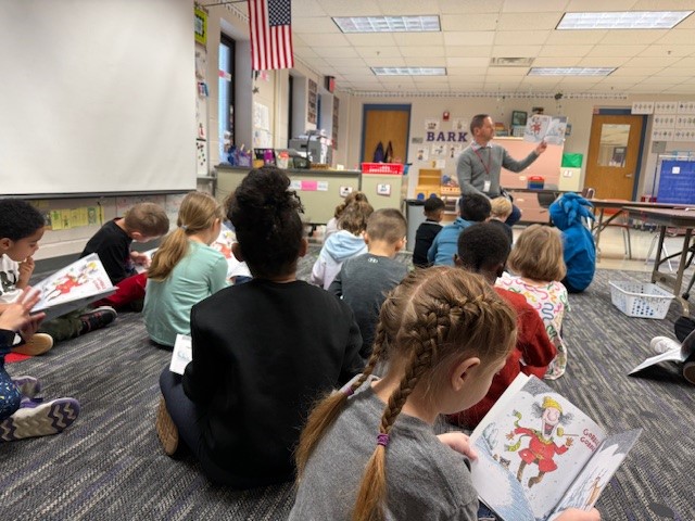 BBurgEdFdn's tweet photo. TODAY is the FIRST Annual Indiana Public Education Foundation Day!  To CELEBRATE, look at all of these smiling faces who benefit from the Real Men Read program funded by BEF and presented by LeBlanc Nettles Law and @BoultonInjury with a special grant this year from @CenterPoint. https://t.co/wojDHeefll