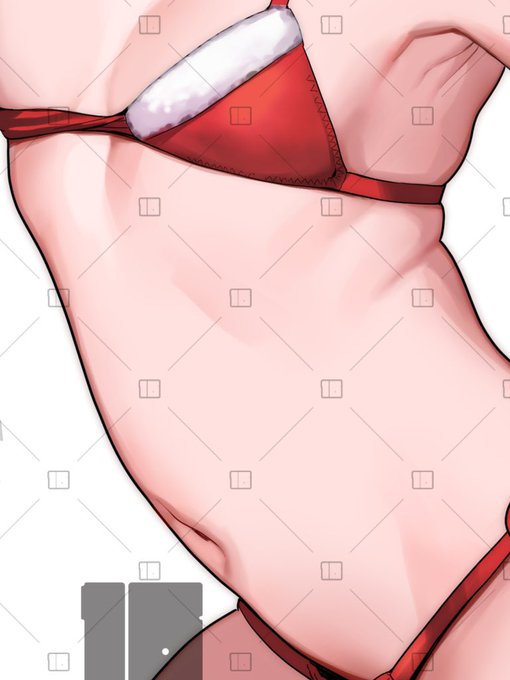 こんなお腹を描きます 