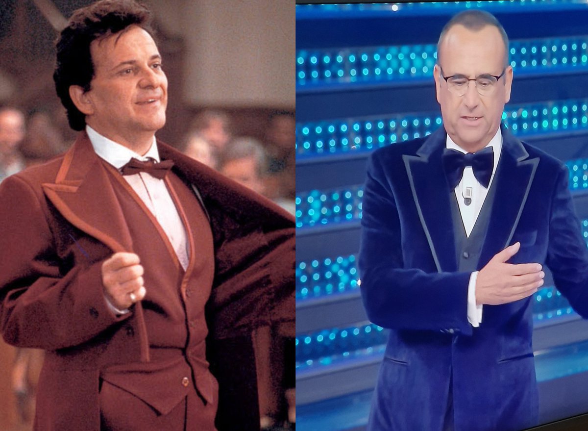 Cosa mi ricorda l'outfit di #CarloConti
#Sanremo2025