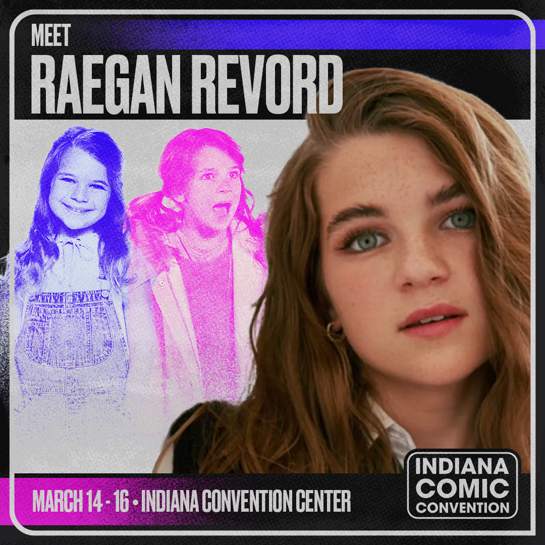 📣 Welcome to her first con ever <a href="/OfficialRaeganR/">Raegan Revord</a> to Indiana Comic Convention!!

🎟 Join us March 14-16th, get your tickets: bit.ly/4hWq7mZ