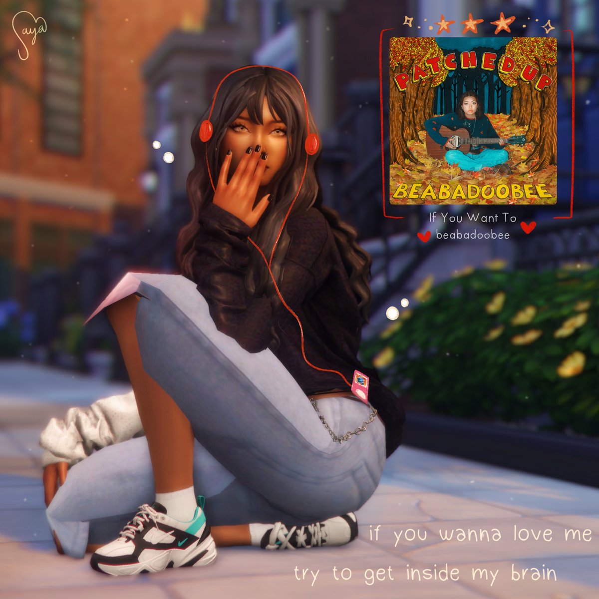 uhsaya's tweet image. if you want to,
only if you want to🎧🫧💌