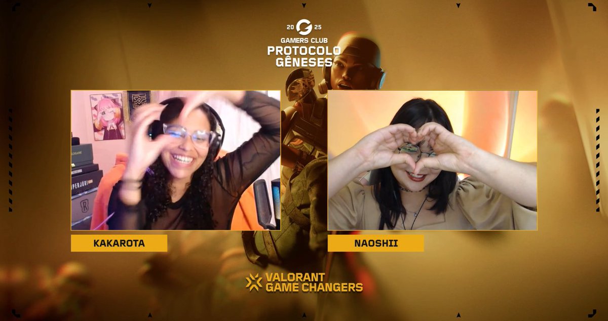 Dia de Game Changers on! 🌟

Eu e <a href="/aKakarota/">Kaká</a> estamos já nas transmissões oficiais da <a href="/GamersClubVAL/">Gamers Club VALORANT</a> para esse primeiro confronto 💛