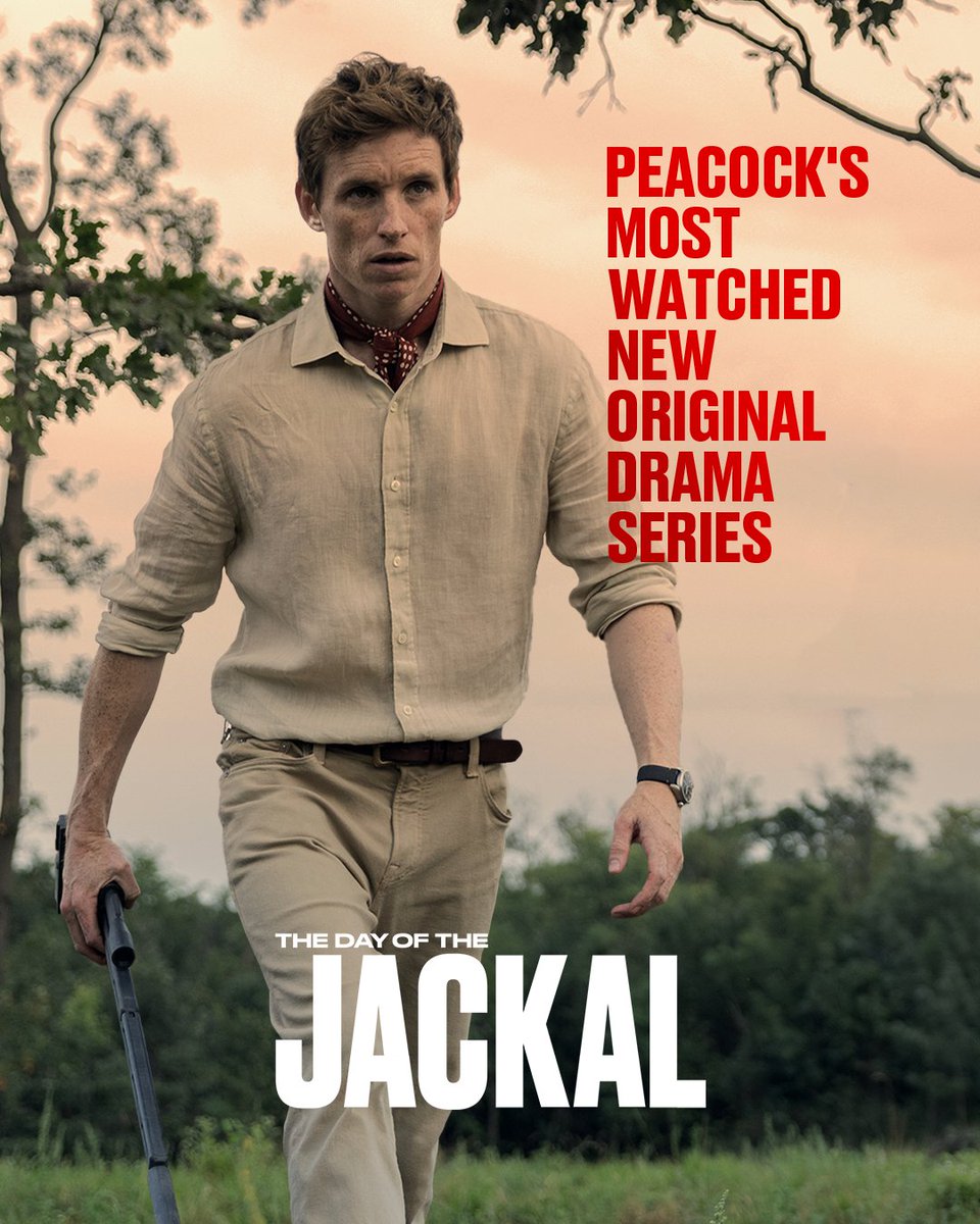 #TheDayOfTheJackal is now Peacock’s most-watched new original drama series. 

More from <a href="/DEADLINE/">Deadline</a>: deadline.com/2025/02/the-da…