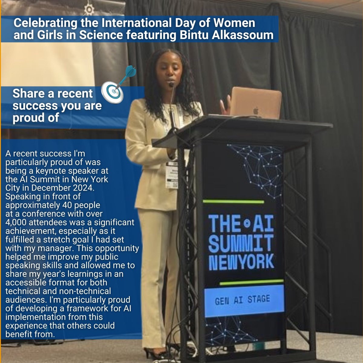 BASF Canada (@basfcanada) on Twitter photo Bintu Alkassoum is one of the inspiring women in STEAM at BASF. Recognized as one of the Top 30 Alumni Under 30 from <a href="/YorkUniversity/">York University</a>, she is passionate about crafting tangible solutions & developing AI frameworks that drive real impact within <a href="/BASFAgSolutions/">BASF Canada Agricultural Solutions</a>🚀#belongatBASF Bintu Alkassoum is one of the inspiring women in STEAM at BASF. Recognized as one of the Top 30 Alumni Under 30 from <a href="/YorkUniversity/">York University</a>, she is passionate about crafting tangible solutions & developing AI frameworks that drive real impact within <a href="/BASFAgSolutions/">BASF Canada Agricultural Solutions</a>🚀#belongatBASF