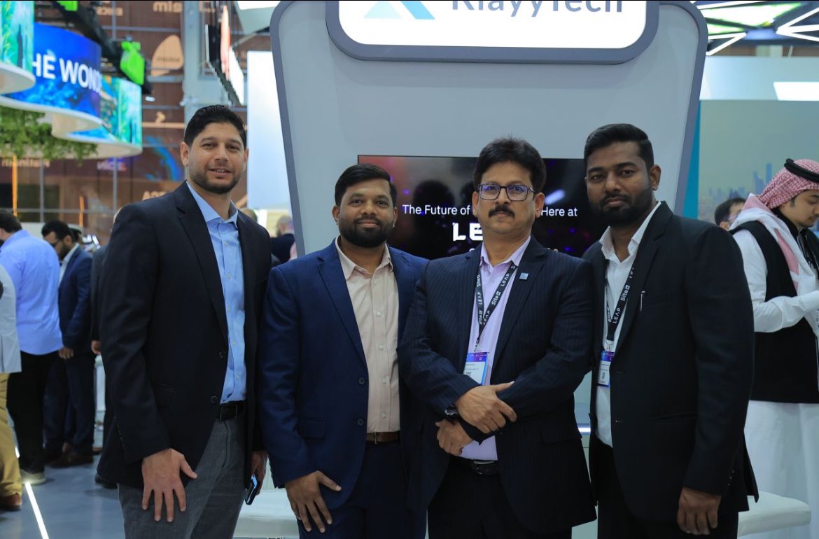 KlayyTech's tweet photo. Day 3 at LEAP 25

Excitement is in the air on Day 3 at LEAP 25! 

Stop by the Microsoft stand to discover how Klayytech is redefining innovation in tech. 

Let’s explore the possibilities together! 

#MicrosoftArabia #MicrosoftAI #LEAP2025  #Klayytech #Microsoft #LEAP25  #TechLeaders