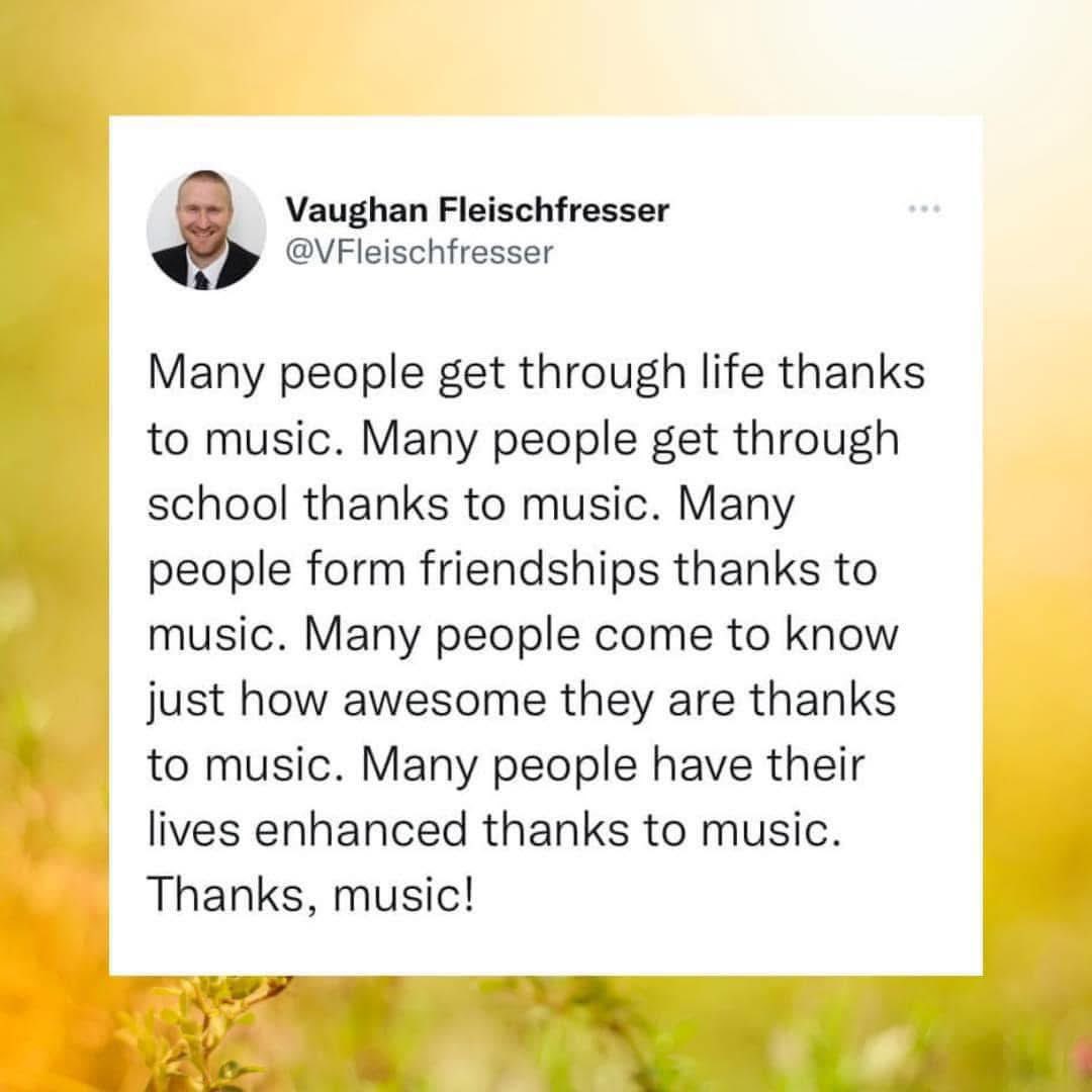 Thanks, music.