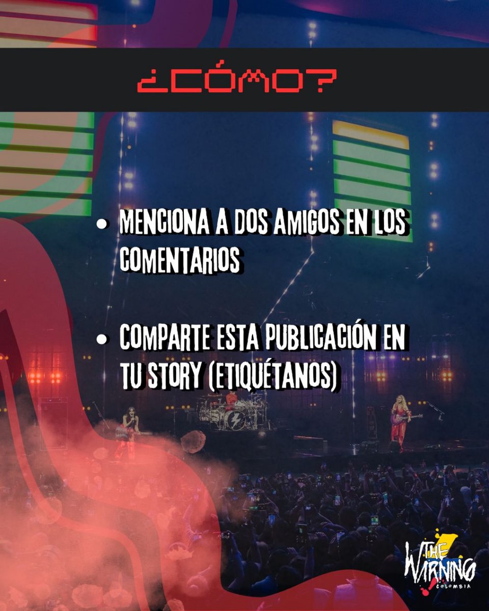 TheWarning_Col's tweet image. Se avecina la fecha! Y obsequiaremos una entrada al concierto. Para participar solo tienes que:

- Mencionar a 2 amigos en los comentarios 
- Compartir el post (citar tweet)

Así de fácil. El concurso cierra el 28 de febrero 👀

Mucha suerte! 

@TheWarningBand2 @PogotaConcerts