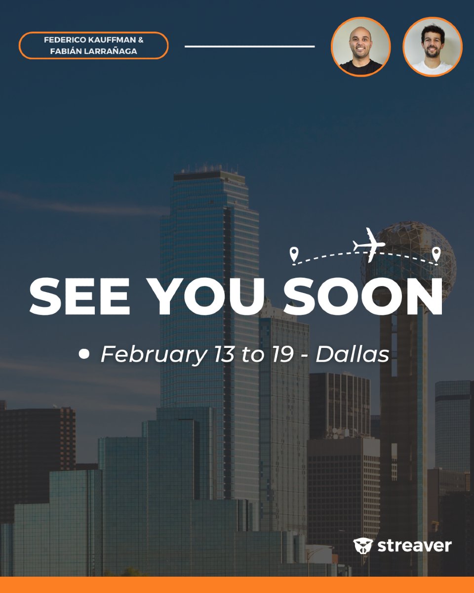 🚀 Our CEO &amp; CTO Are Heading to Dallas!

From February 13 to 19, our CTO Federico Kauffman and CEO Fabián Larrañaga will be in Dallas—a great opportunity to connect! If you're around, let’s grab a coffee and talk about tech, innovation, and new opportunities. ☕💡