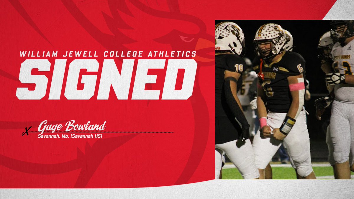 🔴 𝗦𝗜𝗚𝗡𝗘𝗗 🔴

✍️ Gage Bowland
🏈 Linebacker
📍 Savannah, Mo.