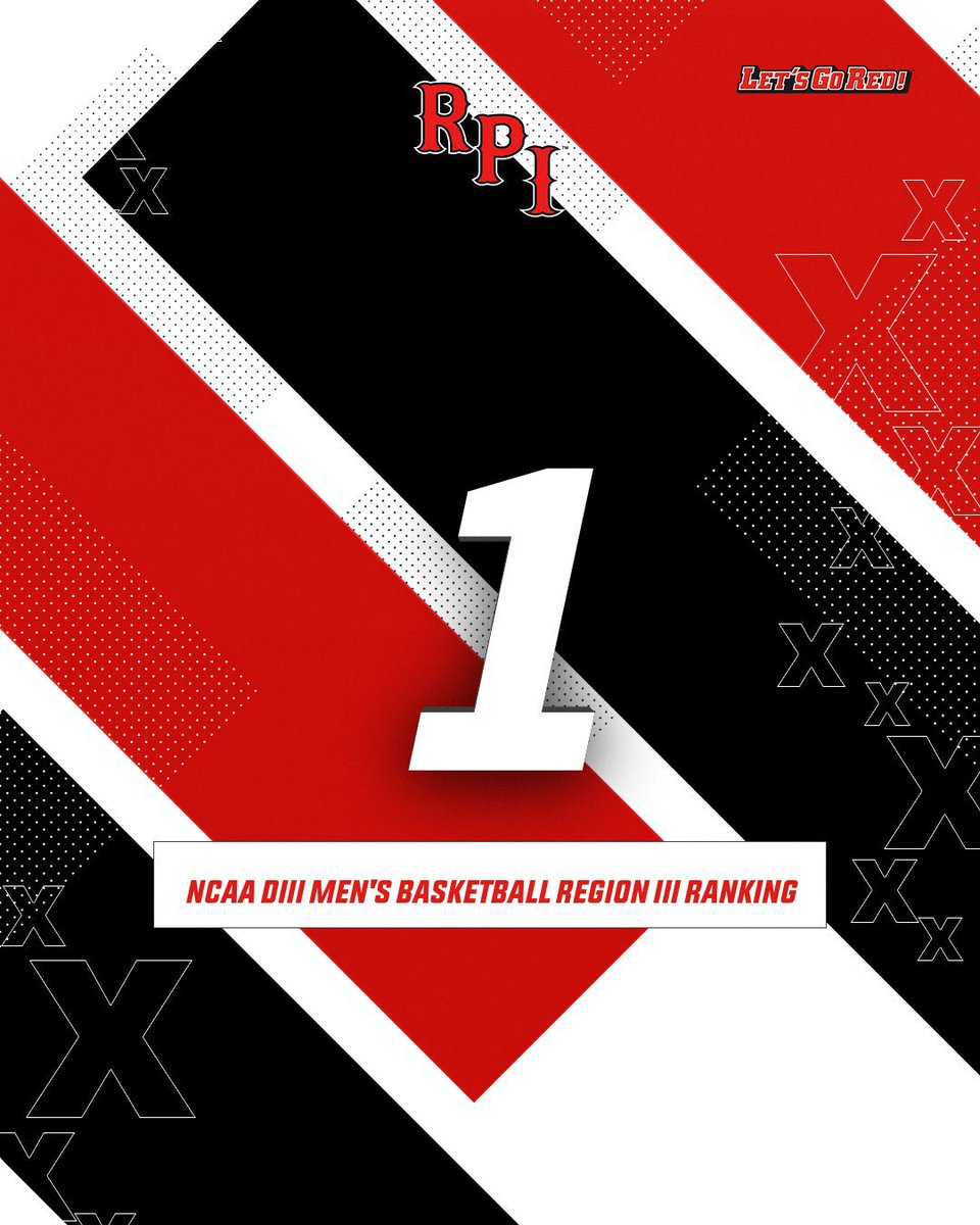 RPI Men's Basketball (@rpi_mbb) on Twitter photo In the most recent <a href="/ncaadiii/">NCAA Division III</a> Regional Rankings, we have been ranked 1st in Region III!
#letsgored #d3hoops In the most recent <a href="/ncaadiii/">NCAA Division III</a> Regional Rankings, we have been ranked 1st in Region III!
#letsgored #d3hoops