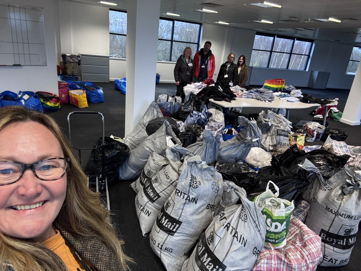 And the donations are pouring in! Thank you to everyone whos donated via their local libraries, you are making a massive difference! We now need to sort, wash and repackage the uniforms before we are able to rehome them but watch this space, we will be ready for launch soon :)