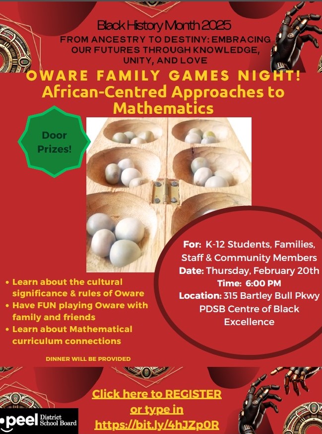Join us for a wonderful opportunity to learn and play Oware, a traditional African strategy game that promotes critical thinking, math skills, and family fun!!
Register now forms.gle/ddtfpFgcYJnbjn…