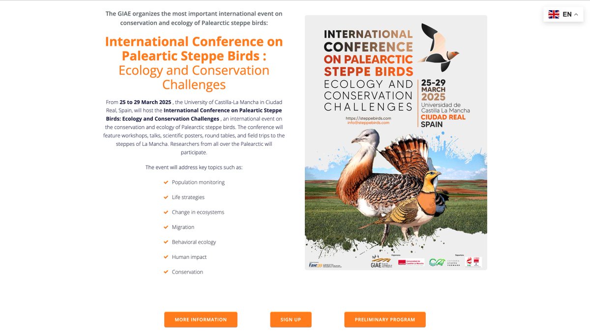 🚨 Our new website is live! 🌍 Explore all things we do in GIAE at giaesteparias.org.

What can you find? 👇
🔸 Info on research &amp; conservation efforts
🔸 Events we organise
🔸 Become a member &amp; support our mission
🔸 And much more!
📩 Subscribe to our newsletter &amp; stay