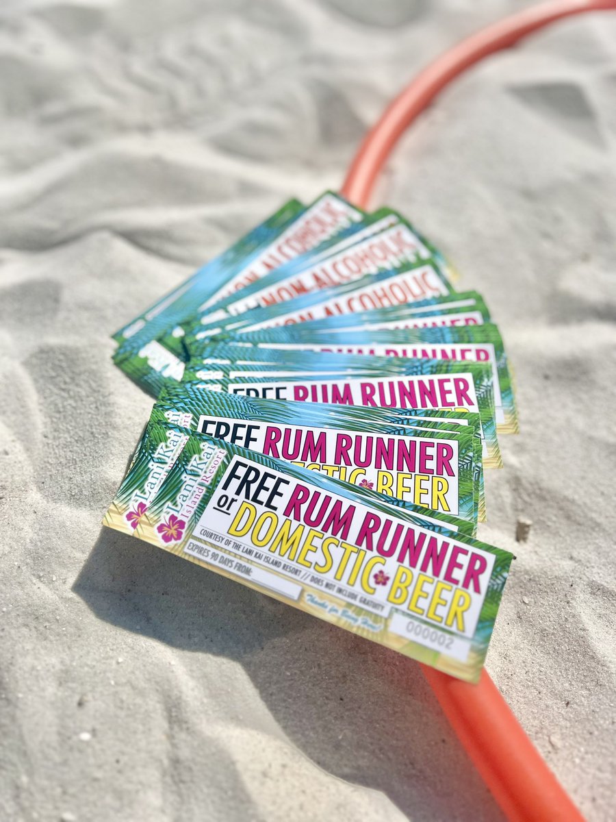 thelanikai's tweet image. ☀️🌴🍹Our drink vouchers are BACK!🙌🏻 Play beach games w @TOMKATBEATS &amp;amp; our other awesome DJs for a chance to win some, as well as special gifts from our vendors, including Hippie Trippy Ice Cream &amp;amp; Divas N Dolls Fairy Hair! 💃🏻🌺🌴
#thanksforbeinghere #oldflorida #publicwelcome