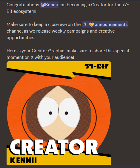 One of the first accepted <a href="/the77bit/">77-Bit</a> creators!! Appreciate this oppertunity and <a href="/Plague_Knights/">Plague Knights</a> is coming in hard to pump their public launch this week!