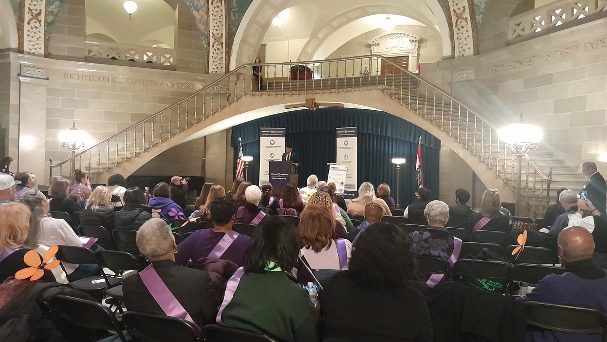 Sen. Brian Williams spoke during a special ceremony at Memory Day recognizing the many advocates who "cannot, will not and must not stop" in their fight against Alzheimer's and dementia.