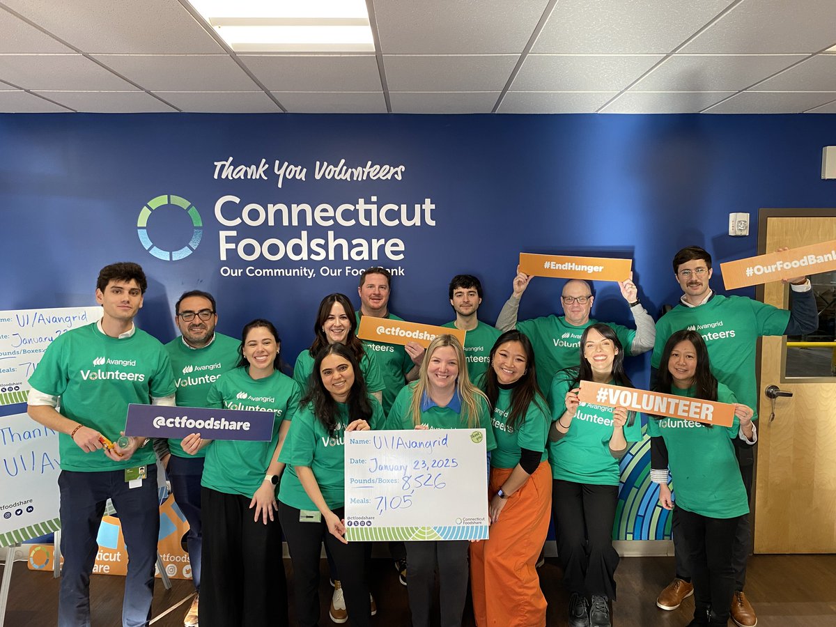 CTNaturalGas's tweet image. Avangrid, UI, SCG, CNG employees #volunteer over 10,000 hours in 2024; reinforcing commitment to supporting #Connecticut #nonprofits and community organizations. More:  ow.ly/hVb250UY4ht