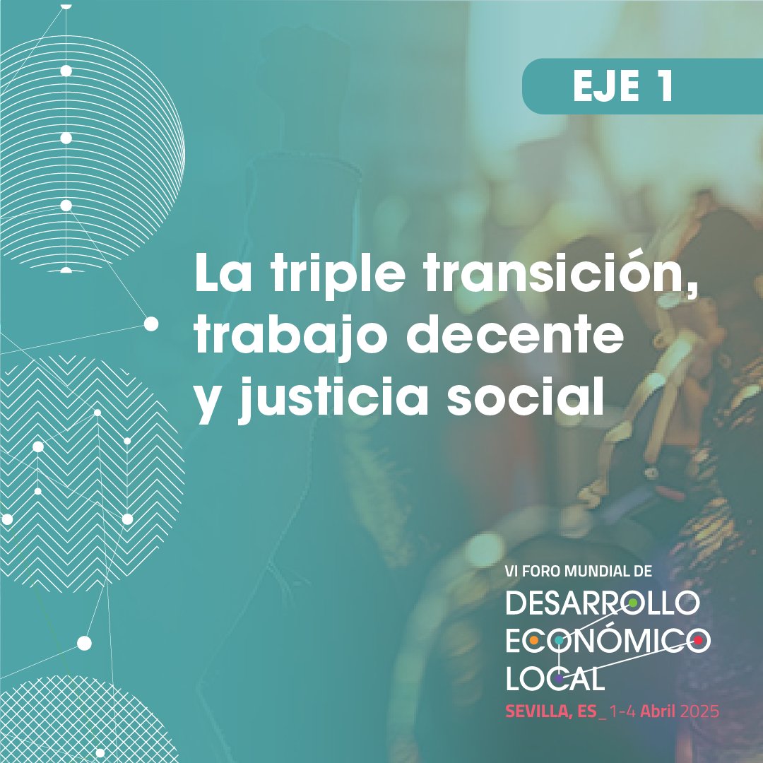 🌏#SevillaWorldForumLED
Uno de los tres ejes principales del foro será el #Eje1: Triple transición, donde se abordarán los desafíos del envejecimiento poblacional y la migración, y su impacto en los sistemas de salud, seguridad social y mercados laborales. 

Un espacio clave para