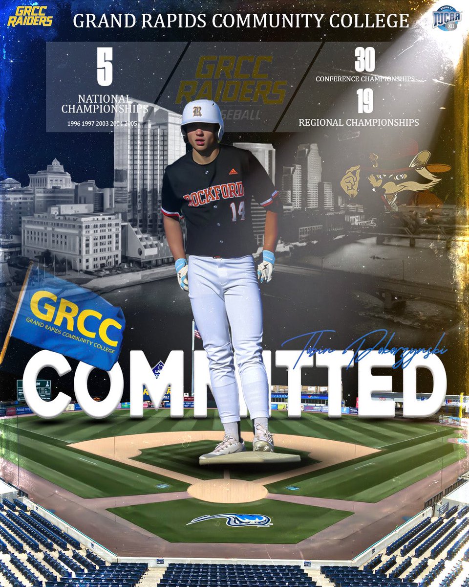 Tobin Pokorzynski (@tobinpokor3) on Twitter photo Excited to announce my commitment to <a href="/baseball_grcc/">Grand Rapids Community College Baseball</a> want to thank all coaches, teammates, friends, family, and most importantly god for this opportunity to play baseball at the next level!
<a href="/AcademyRockford/">Rockford Baseball Academy</a> <a href="/OfficialRockfo1/">Official Rockford Baseball</a> <a href="/LoganLee118/">Logan Lee</a> <a href="/Cage52Bananas/">Cage52Bananas</a> #Committed Excited to announce my commitment to <a href="/baseball_grcc/">Grand Rapids Community College Baseball</a> want to thank all coaches, teammates, friends, family, and most importantly god for this opportunity to play baseball at the next level!
<a href="/AcademyRockford/">Rockford Baseball Academy</a> <a href="/OfficialRockfo1/">Official Rockford Baseball</a> <a href="/LoganLee118/">Logan Lee</a> <a href="/Cage52Bananas/">Cage52Bananas</a> #Committed