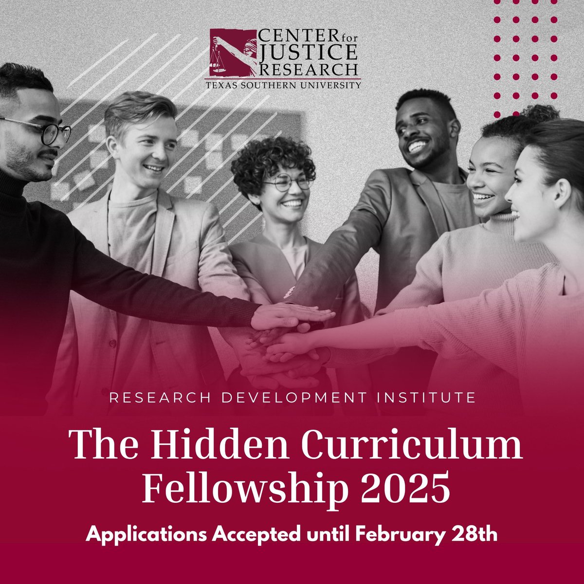 hhendersonphd's tweet image. 📢 Calling all ABD students, postdocs &amp;amp; early-career faculty in criminal justice!
Apply now for the CJR Hidden Curriculum Fellowship :
•1-year professional development
•Funded stipend
•Summer &apos;25 summit in Houston
•Mentorship &amp;amp; networking

Deadline: Feb 28 

Apply:…