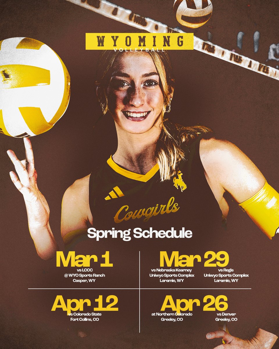 Cowgirls Announce Spring Slate - Including March 1 Match at WYO Sports Ranch.

📰 | tinyurl.com/ysfapne7